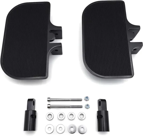 Vista 5 de HK MOTO HongK- Motocicleta Pasajero Mini Floorboards Pasapiés Traseros Soportes de Reposapiés Compatible con H-D Dyna Fat Bob Low Rider Street Bob