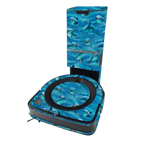 Vista 5 de MightySkins Skin compatible con iRobot Roomba s9+ Vacuum - Backyard Gathering y cubierta de vinilo única Fácil de aplicar y cambiar de estilos