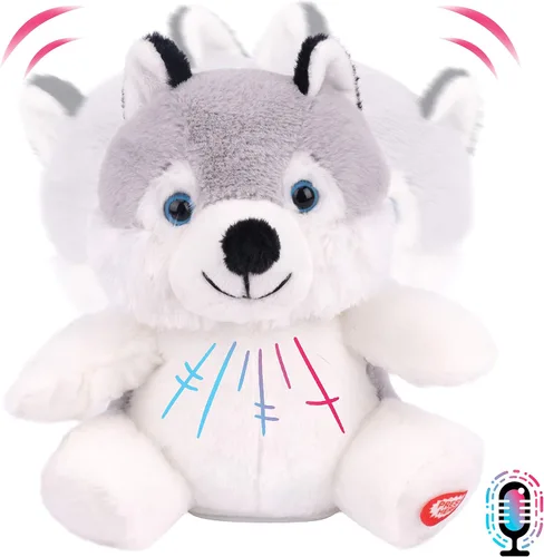Vista 9 de Hopearl Vaca parlante repite lo que dices sacudiendo la cabeza, juguete animado interactivo eléctrico de peluche para festivales de cumpleaños