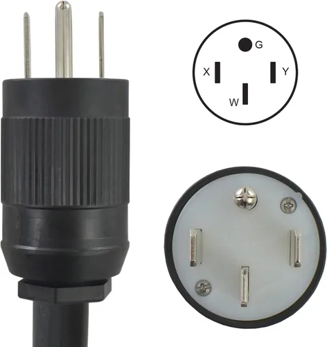 Vista 3 de Conntek TES1450-010 NEMA 14-50P a CS6364, cable de alimentación, 10 pies