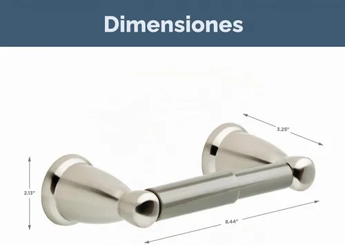 Vista 4 de Franklin Brass Kinla KIN50-SN1 - Soporte de papel higiénico, níquel cepillado, accesorios de baño