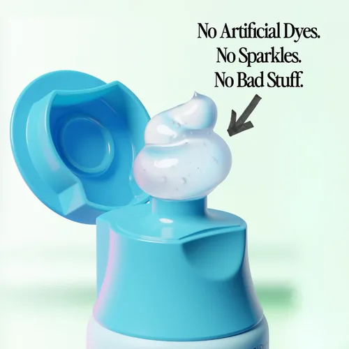 Vista 3 de NOBS Jr. Kids Pasta dental de nano hidroxiapatita – Sin flúor, sin SLS, remineralizante - Formulada por dentistas - Sabor burbuja de goma y bayas