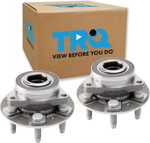Vista 103 de TRQ Juego de 2 rodamientos de rueda delantera y conjunto de cubo compatible con Tesla 3 2020 Y 2018-2019 para Tesla 3 2020 Tesla Y AWD 2018-2019