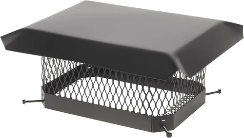 Vista 13 de HY-Guard HG99 Cubierta de Chimenea de Acero Galvanizado de Una Sola Salida con Perno, Tamaño de Malla 3/4", Se Adapta al Exterior de Baldosas