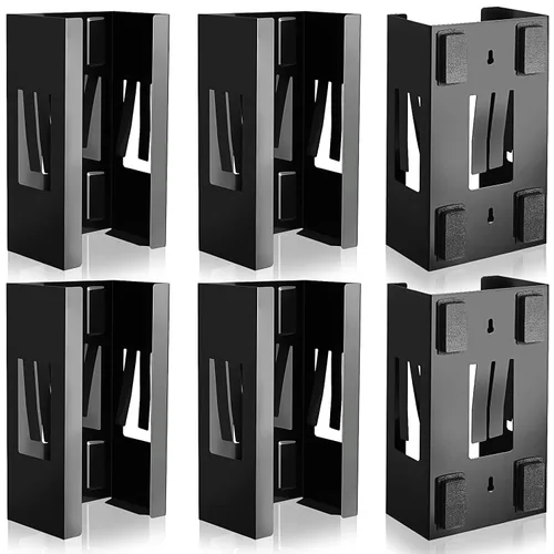 Vista 9 de Lounsweer 2 soportes magnéticos dispensadores de guantes de montaje en pared, cajas de guantes de calidad comercial, toallitas, papel para caja