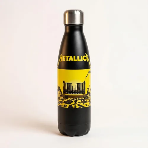 Vista 23 de Rocksax Metallica Kill 'Em All Botella de Agua Aislada al Vacío de Acero Inoxidable – 16.9 fl oz Botella Coleccionable de Banda de Rock para Bebida