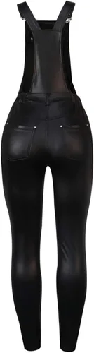 Vista 4 de Voghtic Mono sexy de piel sintética de una pieza con correas ajustables para mujer