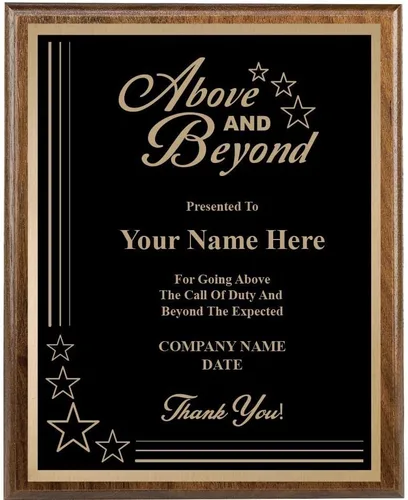 Vista 10 de Crown Awards 8x10 Personalized Recognition Plaque Trophy Award Varios
