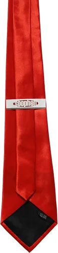 Vista 4 de Soophen corbata para hombre 3.75 pulgadas de color sólido