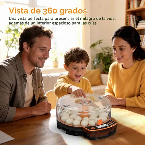Vista 7 de AsFrost Incubadora automática de huevos de gallina, incubadora de huevos 24 huevos