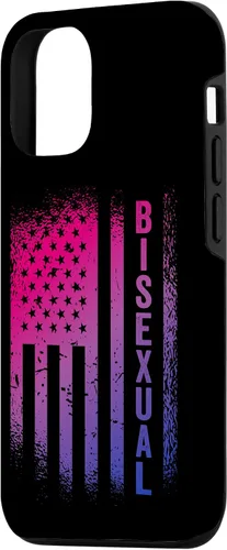 Vista 2 de Funda para iPhone 15 Bisexual Bandera Americana Patriótica Bi Pride 4 de julio
