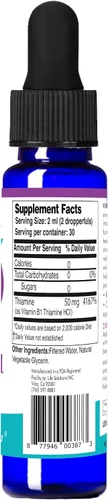 Vista 3 de Life Solutions Gotero de vitamina B1 de 2 onzas, suplemento de tiamina B1, vitaminas B1 esenciales para aumentar la energía y apoyar el sistema