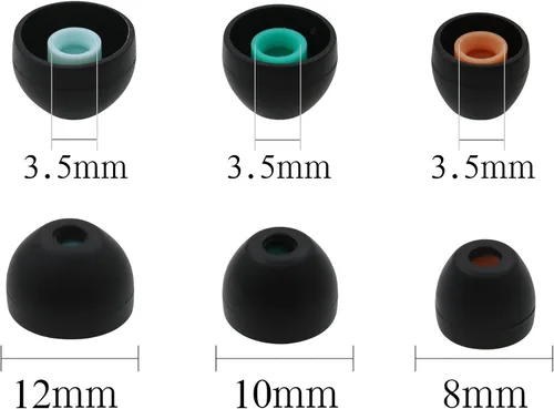Vista 2 de Rayker Puntas de auriculares de repuesto para auriculares intrauditivos SONY, aislamiento de ruido, puntas de silicona ultra cómodas, ajuste