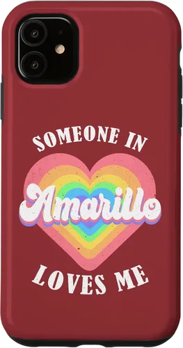 Vista 8 de Someone in Amarillo Loves Me City Heart Case for iPhone 17
