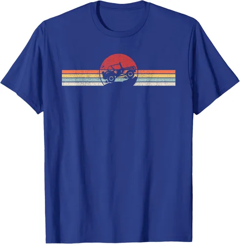 Vista 22 de Camiseta retro vintage Off Road 4X4 Negro