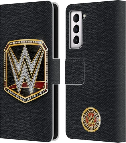 Vista 77 de Head Case Designs Officially Licensed WWE Cruiserweight Champion Title Belts Leather Wallet Case Compatible with Samsung Galaxy A07 4G Campeón