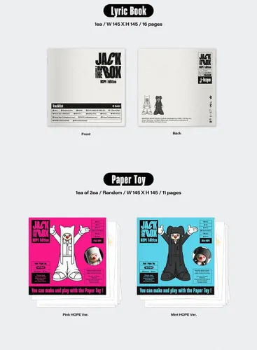 Vista 2 de (NO WEVERSE SHOP PRE ORDER) J-HOPE JACK IN THE BOX 1st Solo Single Album (HOPE EDITION Ver.) K-POP SEALED
