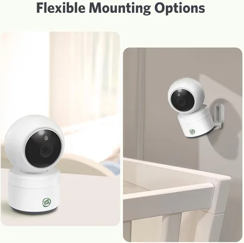 Vista 12 de LeapFrog Monitor de video para bebés: pantalla a color de 5 pulgadas, batería de 31 horas, FHSS seguro sin WiFi, zoom panorámico remoto, visión
