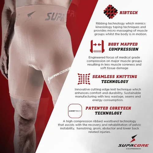 Vista 5 de Men's core Compression Shorts