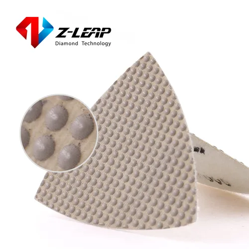 Vista 5 de Disco de lija de diamante triangular, discos de lija para moler piedra de vidrio cerámica de 3 "(80 mm) Mix Grit/8pcs