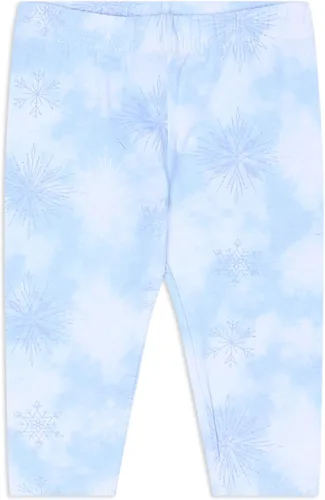 Vista 6 de Disney Frozen - Conjunto de camisetas y leggings de Elsa, Anna y Olaf para niñas pequeñas y pequeñas, color morado, azul y gris