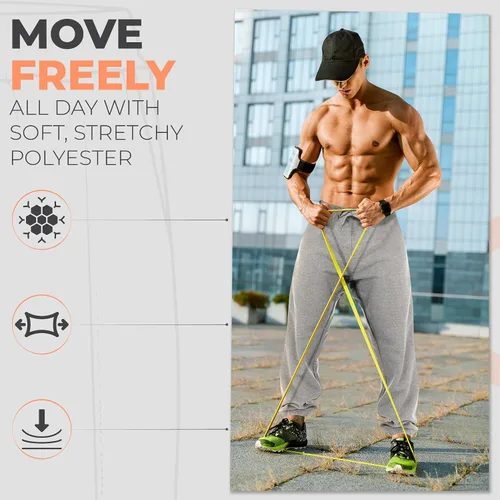 Vista 7 de UNIQUE STYLES ASFOOR Pantalones deportivos de forro polar para hombre, pantalones de descanso para hombre, pantalones deportivos para hombre