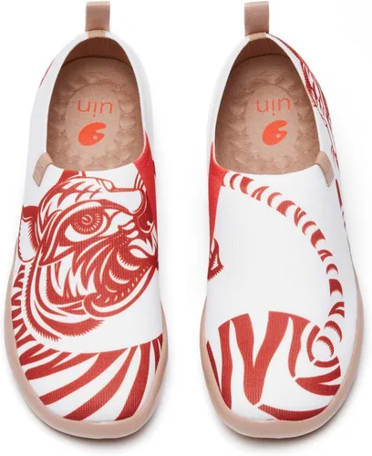 Vista 32 de UIN Mocasines casuales para mujer, de viaje, pintados, para caminar, ligeros, cómodos, de lona, tenis de moda