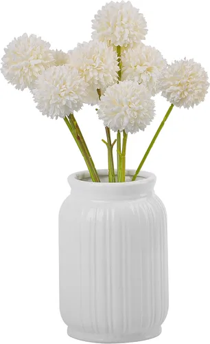Vista 10 de 12 pompones artificiales de crisantemo de 11 pulgadas, para bodas, novias, bricolaje, ramos, decoración del hogar, centros de mesa (azul)