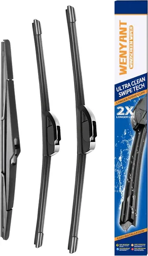 Vista 19 de Limpiaparabrisas de 15/15/13 pulgadas compatibles con Jeep Wrangler 2007-2017 Wrangler JK 2008-2018, limpiaparabrisas delantero y trasero para mi