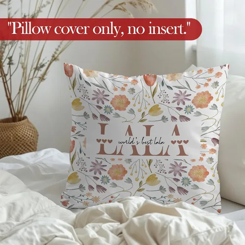 Vista 5 de Lala - Fundas de almohada de regalo, regalos de cumpleaños de Navidad para abuela, Día de la Madre, las mejores fundas de almohada decorativas Lala