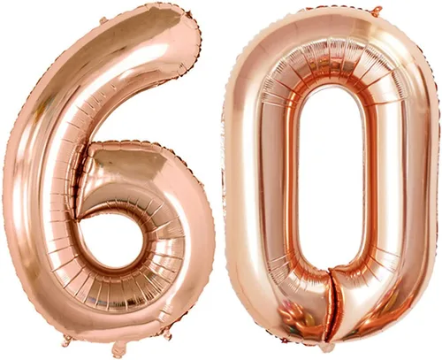 Vista 144 de Goer, conjunto de globos de papel aluminio para decoraciones de cumpleaños, globos de las letras de feliz cumpleaños y de números Oro