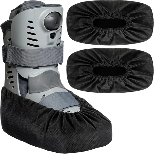 Vista 9 de Shyyween 2 piezas de fundas para botas de caminar Air Cam para fracturas médicas, fundas impermeables para botas de yeso, fundas para zapatos