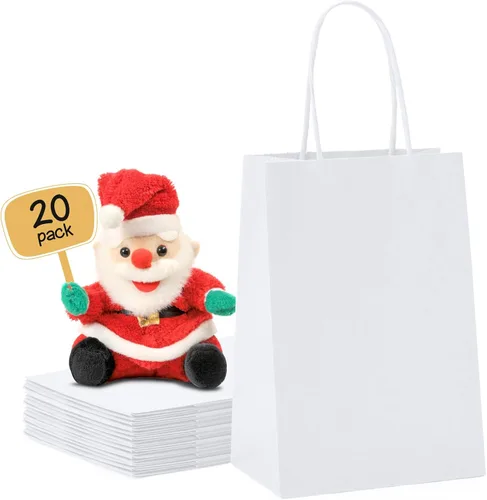 Vista 14 de METRONIC Gift Bags with Handles,16x6x12 Recyclable Brown Paper Bags 50Pcs Marrón