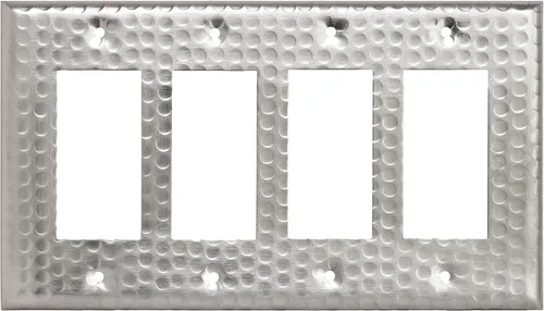 Vista 19 de Monarch Abode placa de pared basculante de una banda, placa de pared de cobre puro martillado a mano para un solo interruptor, cubierta decorativa