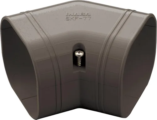 Vista 2 de SlimDuct 2-3/4" 45° codo plano blanco