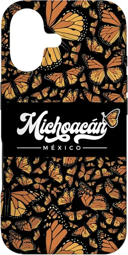 Vista 32 de Michoacan Mexico Mariposas Monarca - Funda para iPhone 16