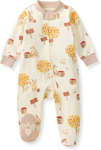 Vista 47 de Burt's Bees Baby - Pijama de una pieza para bebé, mameluco para dormir y jugar, algodón 100% orgánico, cremallera frontal