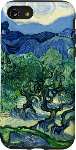 Vista 18 de Van Gogh Olivos con Alpilles Painting Famous Art Funda para iPhone 17