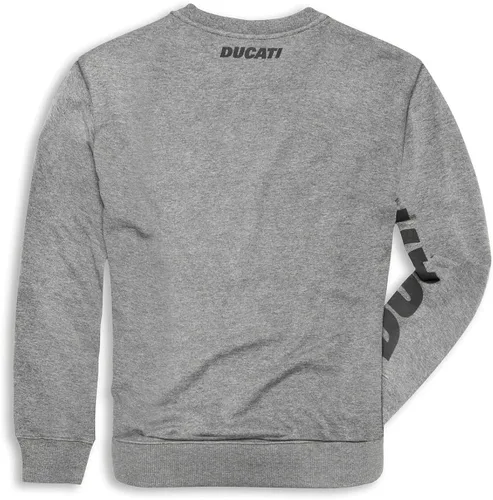 Vista 2 de Ducati Sudadera de cuello redondo con logotipo 9877033 (gris, L), gris, L