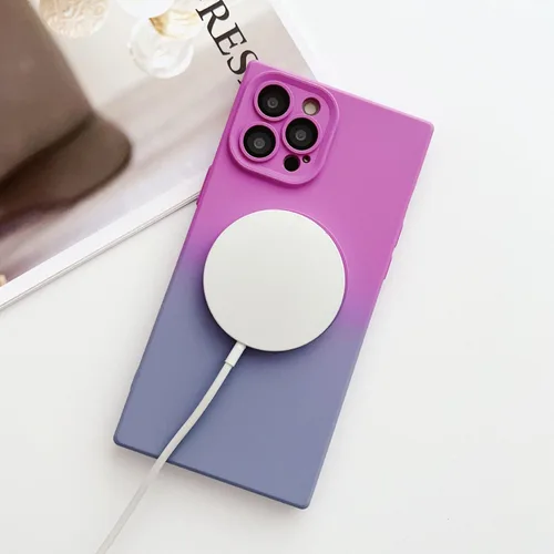 Vista 2 de Funda para iPhone 11, compatible con MagSafe, protector completo de lente de cámara, funda multicolor de lujo para mujeres y niñas, suave ajuste
