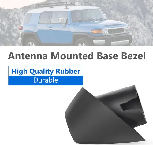 Vista 5 de Anina Base de antena para Toyota FJ Cruiser 2007-2017 Montaje de antena de radio de coche Adorno 8639235032, 8639235031 Antena de goma con ojales
