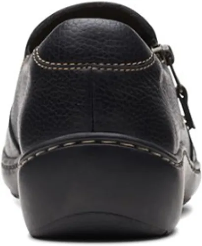 Vista 6 de Clarks Mocasín Cora Harbor para mujer, Negro