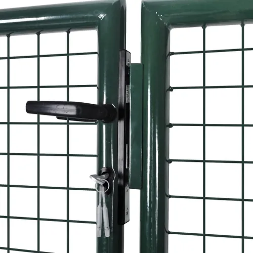 Vista 3 de Puerta moderna para valla de jardín, barrera de jardín, con sistema de bloqueo, con llave, para jardín, patio, terraza, valla de malla de jardín