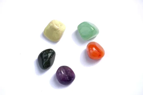 Vista 16 de Jet Authentic - Colección única de piedras pulidas de apatita + hematita + vasonita + shungita + citrino para resolver problemas de salud y Artritis