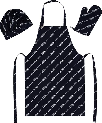 Vista 5 de Northwest NFL unisex-adult 3-piece Apron, Oven Mitt and Chef Hat Set