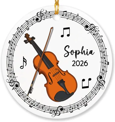 Vista 9 de Adorno de acordeón personalizado de Navidad, adorno de instrumento musical de acordeón para árbol de Navidad 2025, adorno de acordeón regalo