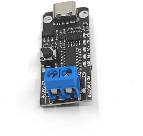 Vista 6 de 2 unids USB-C PD QC DC5V 9V 12V 15V 20V voltaje ajustable módulo de disparador de potencia 5A Tipo-C entrada hembra
