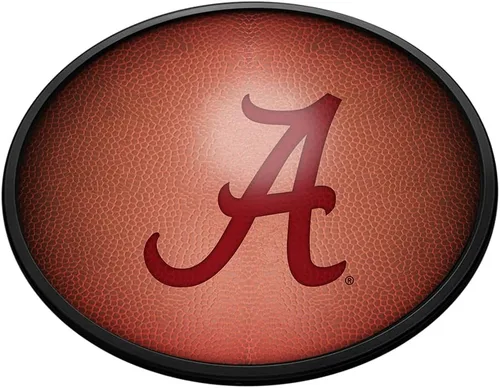 Vista 12 de The Fan-Brand NCAA Alabama Crimson Tide: Letrero de pared ovalado con luz – Decoración de fútbol, baloncesto, béisbol y deportes universitarios