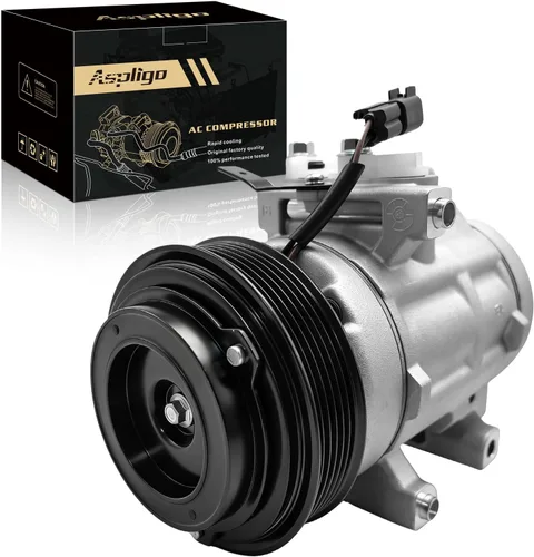 Vista 11 de Compresor de A/C con embrague compatible con Durango 2000-2003 4.7L 5.9L, para Dodge Dakota 2002-2003, para Ram 1500 2500 3500 2002-2003, CO 4854C