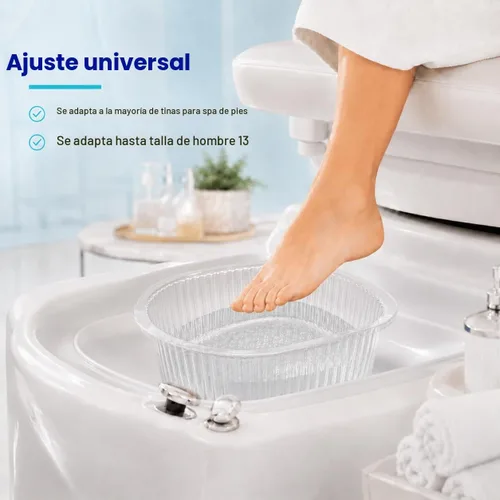 Vista 6 de ForPro Universal Liners para Baño de Pedicura - 50% MÁS GRUESO - Compatible con Footsie Bath Plus y Baño de Pies, Fundas Desechables para Bañera